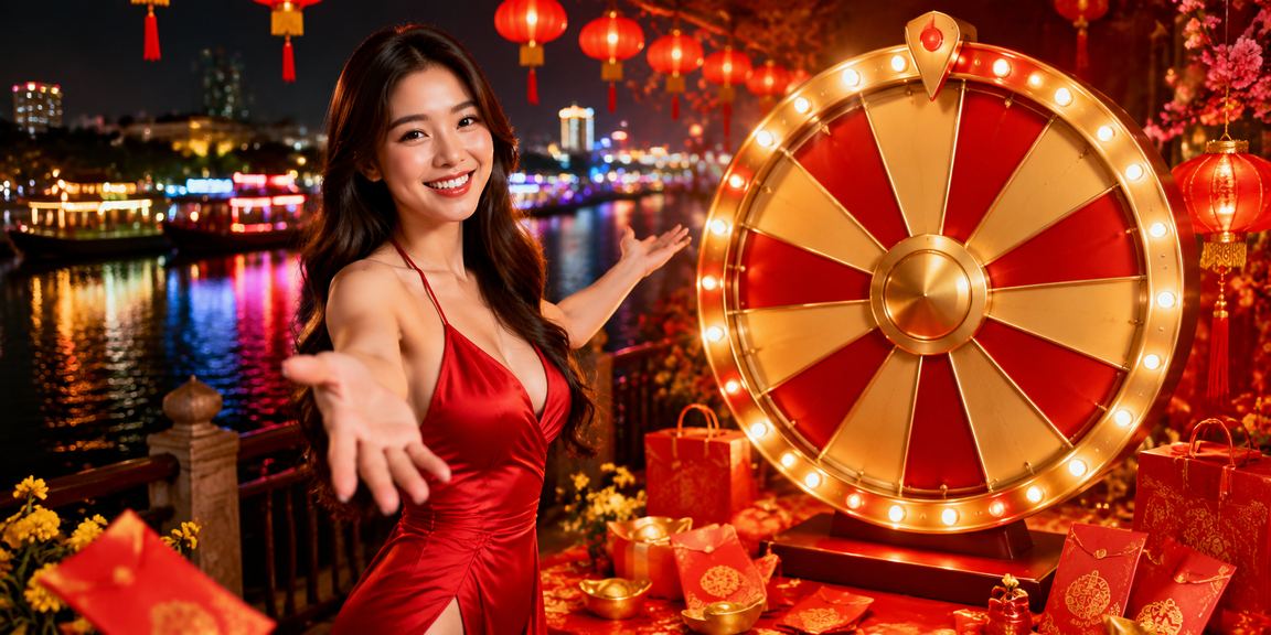 Cảnh quay ánh sáng đèn lồng huyền ảo tại sòng roulette ở miền Tây Mekong